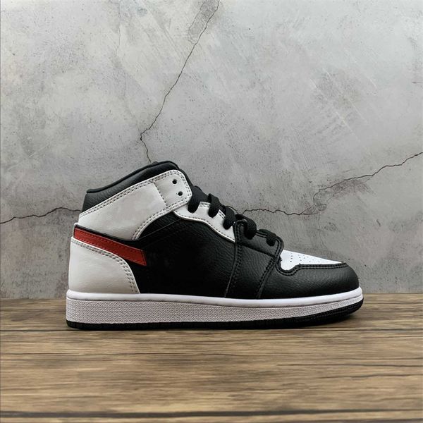 

womens 1 i mid basketball shoes mens jumpman 1s black white red sports sneakers size with