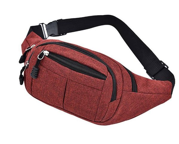 

bag for men women simple casual oxford cloth belt travel carry messenger waist bags