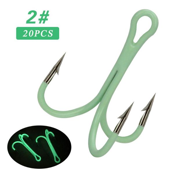 

fishing hooks 20/50pcs treble sharp barbed hook tackle accessories jig