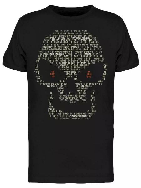 

Digital Code Hacker Skull Tee Men's -Image by Shutterstock, White;black