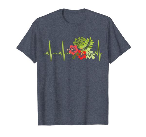

Hibiscus Lover Heartbeat Shirt - Hawaiian TShirt for Women, Mainly pictures