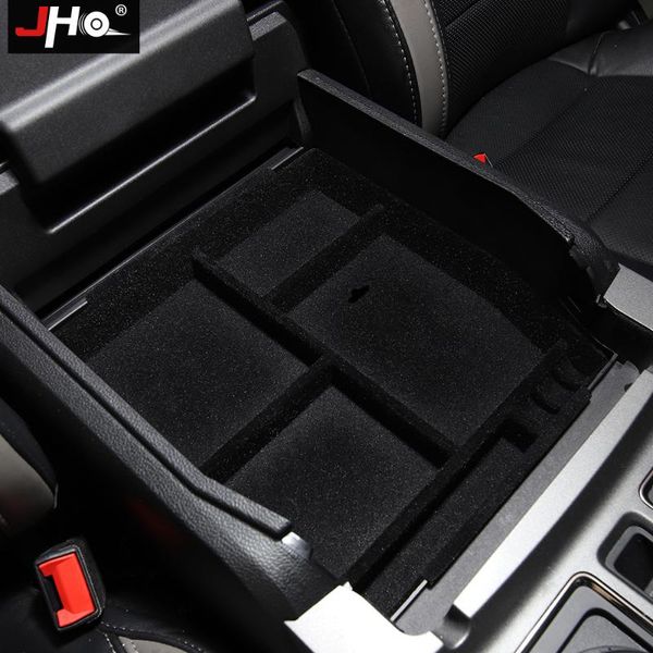

car organizer jho front center armrest box storage tray container for f150 2021-2021 2021 raptor accessories