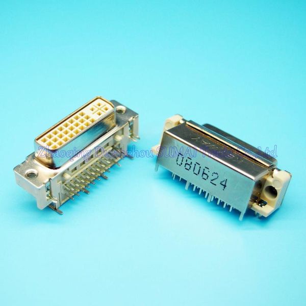 

with shielding dvi24+5 female socket 90 degree 24+5 pin socket/plug/jack for video audio display cables & connectors