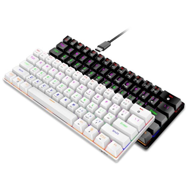 

keyboards 61keys mechanical keyboard rgb backlight rechargeable computer gaming for pc gamer(bluetooth,2.4g wireless,wired)