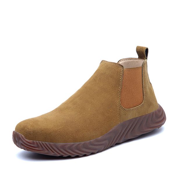 

men's safety shoe summer workshop tendon bottom four seasons anti odor breathable soft work foot protection and puncture, Black;brown