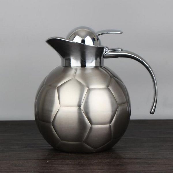 

water bottles household 304 stainless steel kettle double vacuum flask football pot 1.25l