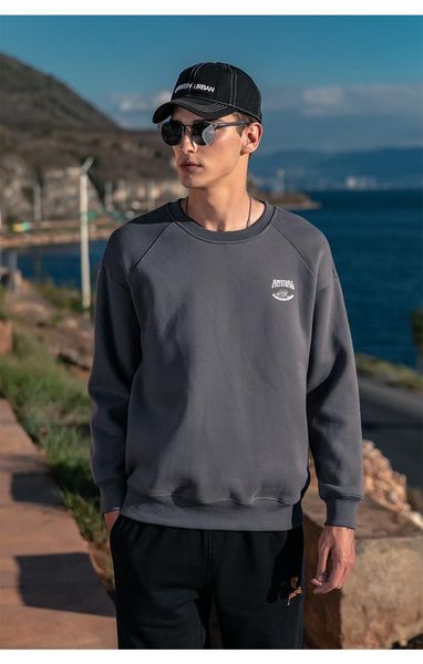

men's hoodies & sweatshirts 3978 street loose cotton jacket student creative printed men, Black