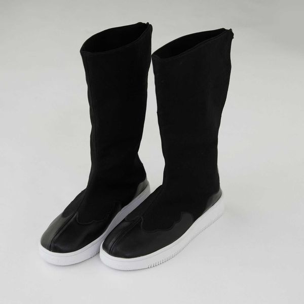 

national style men's boots winter high barrel solid color men's national style canvas cotton, Black