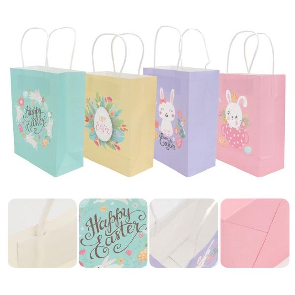 

4pcs easter candy bag themed wrapping pouch storage gift wrap