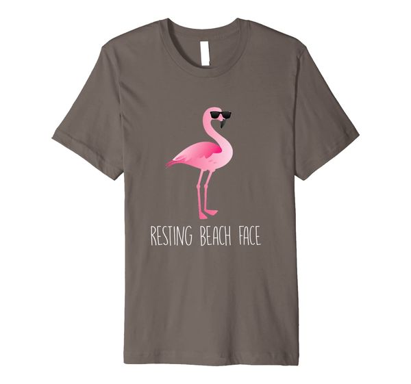 

Resting Beach Face Flamingo T-Shirt with Sunglasses, Mainly pictures