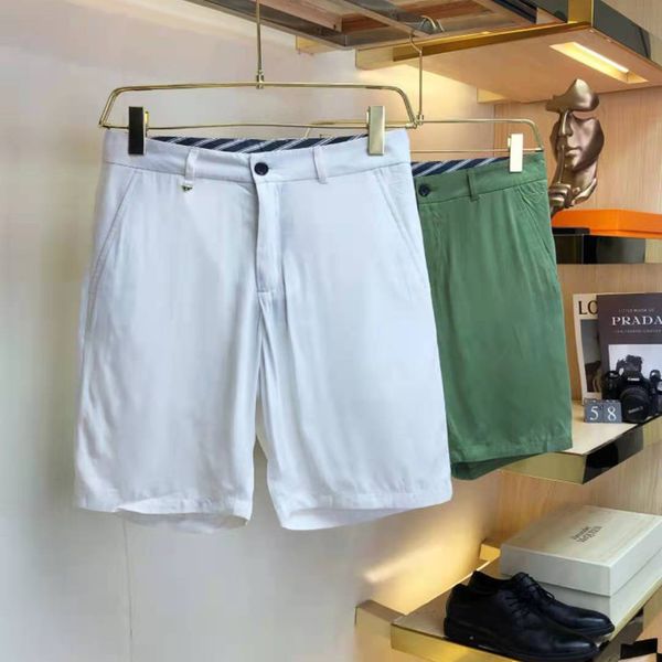 

2021 high-end summer men's plus size pants fashion trend casual five-point pants four-color wholesale m-3xl, Black;brown