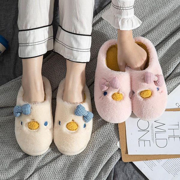 

slippers mljufee women velvet winter short plush light blue color cartoon cute solid fuzzy cozy home bedroom, Black
