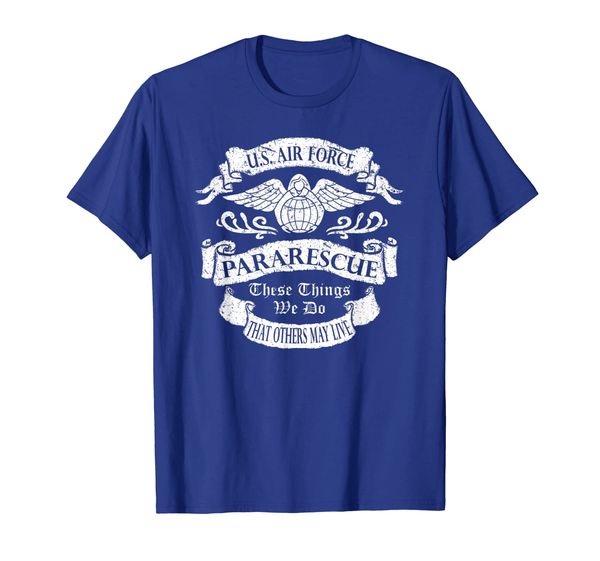 

u. s. air force para rescue pj usaf gift shirt, White;black