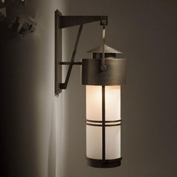 

outdoor wall lamps retro waterproof park landscape light courtyard lantern garden vintage iron lamp balcony porch lighting e27*1