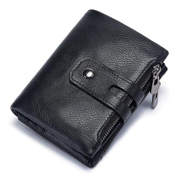 

men's wallet double zip buckle retro casual zero wallet. wallets, Red;black