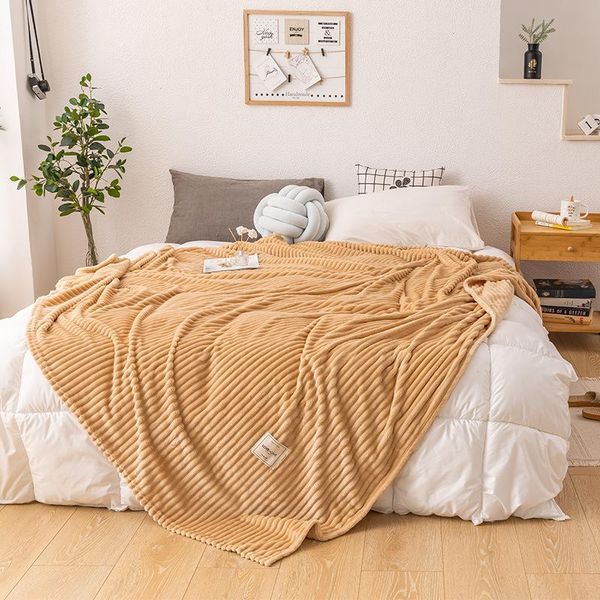 

blankets flannel blanket plaids bed throws super warm soft solid color throw on sofa travel autumn spring home decor