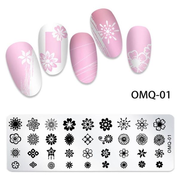 

nail art kits printing template stamping plate image diy steel manicure tools