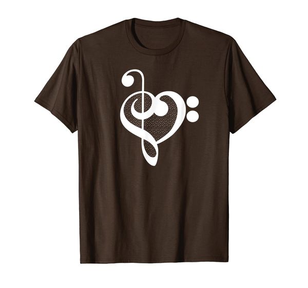 

music teacher appreciation heart t shirt - musician gift, White;black
