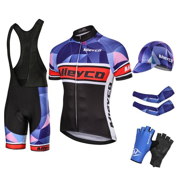 

racing sets 2021 cycling quick-dry jersey sport set men mountain bike uniform summer mens road bicycle bodysuit mtb wear akcesoria rowerowe, Black;blue