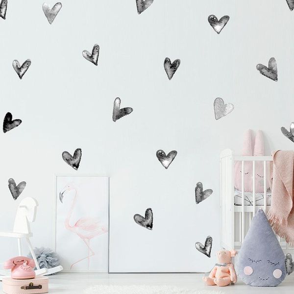 

sheet children room decoration nordic style multi-function wall sticker heart/geometry pvc decal stickers