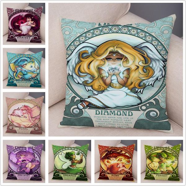 

cushion/decorative pillow super soft short plush cute cartoon month girl cushion cover pillowcase for sofa car home decor colorful 45x45cm