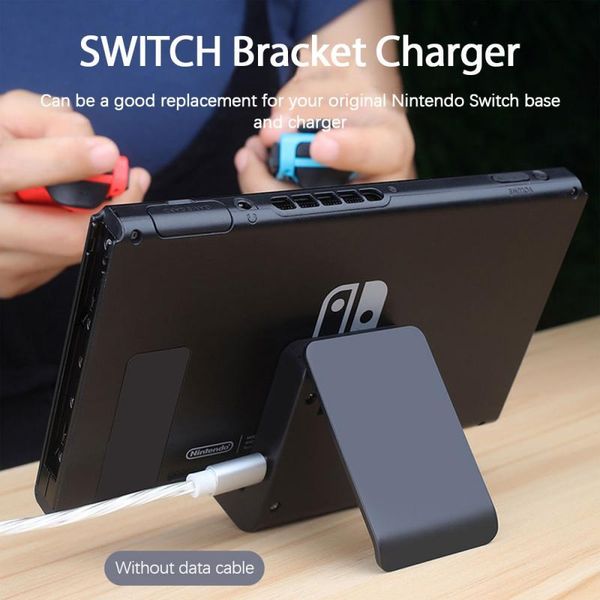 

type-c charging dock stand for switch console charger base station ns lite game controllers & joysticks