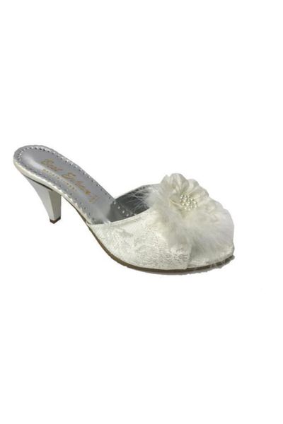 

slippers women's fashion evening dress furry 1807, Black