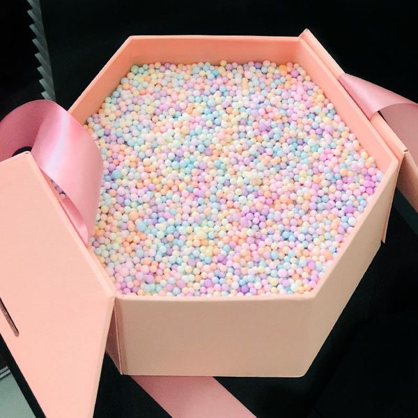 

gift wrap colorful foam ball box candy packing supplies birthday party decorations wedding flower bag filler paper cardboard