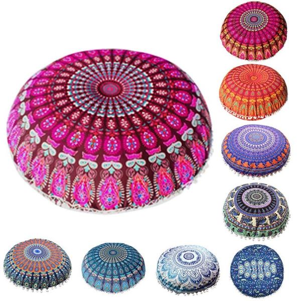 

pillow case mandala floor decorative pillows cover round bohemian cushion 43cm huge home decor 2021 tdh