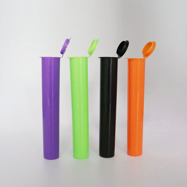 

child resistant plastic squeeze plastic pop lids pre roll packaging joint vial tubes 109*19mm ptt-109