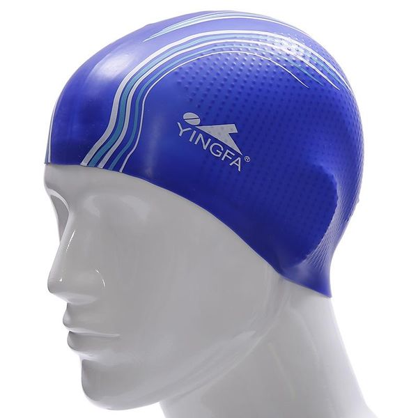 

swimming cap printing hat cover protect ear long hair waterdrop sports surf caps for