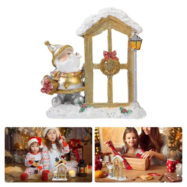 

christmas decorations 1pc delicate resin crafts sculpture statue
