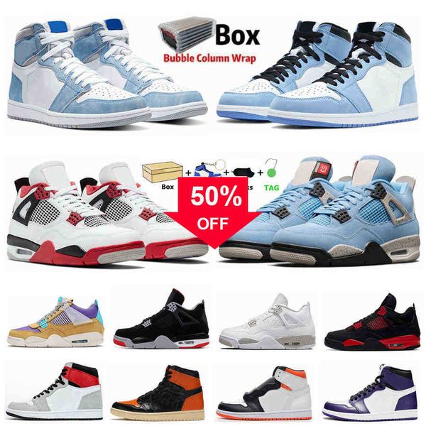 

university blue 1s jumpman 1 mens basketball shoes black cat 4 4s hype royal pine green obsidian unc sail what the white cement bred sports
