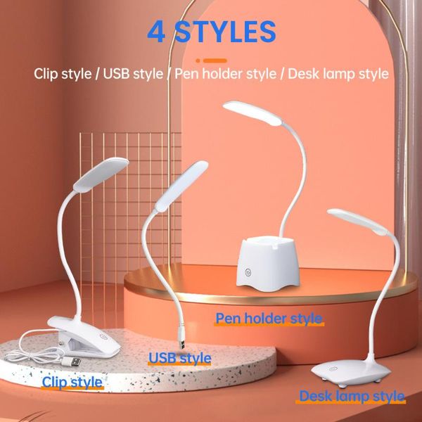 

table lamps led desk lamp foldable dimmable touch dc5v usb powered light 6000k night dimming portable