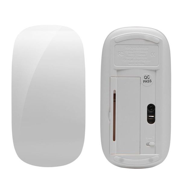 

mice ultra thin 2.4g usb 2.0 optical wireless touch mouse receiver for notebook