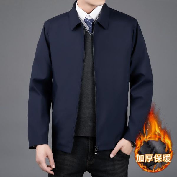 

men's business casual jacket solid color stand collar jacket2021 spring and autumn thin jackets, Black;brown