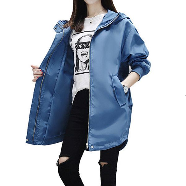 

tracksuits casual fine letter outerwear thin coat with female hood spring long jacket extra large uniform size baseball f402 d49z, Gray