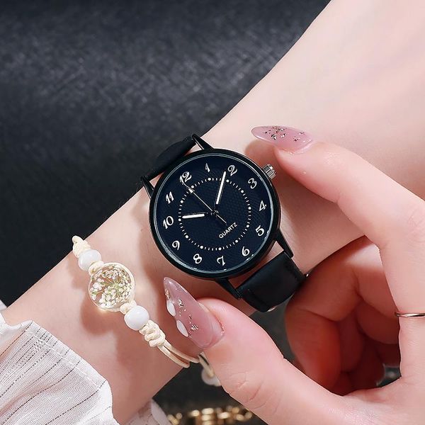 

style fashion watch women luminous waterproof ladies casual leather band quartz wristwatch clock gift relogio feminino wristwatches, Slivery;brown