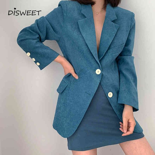 

suits british style solid loose woman fashion collar long sleeve single breasted ladies suit simplicity slim warm coat women, White;black