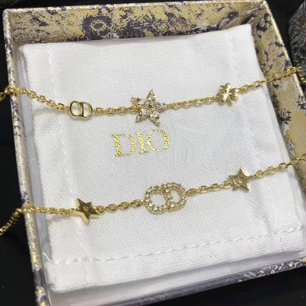 

design jewelry new letter two piece bracelet, Golden;silver