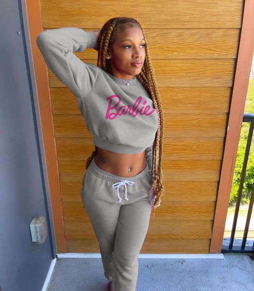 

women's two piece pants letter print long sleeve pullover sweatshirts loose retro sweatpants baggy jogging suit women outfits, White