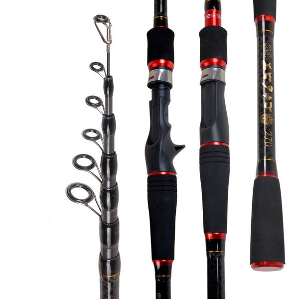 

2.1m 2.4m 2.7m 3.0m 3.3m 3.6m sea carbon fishing rod carp feeder casting / spinning rods travel surf lure boat