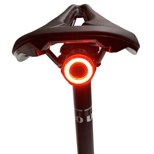 

bike lights smart tail light back brake ip x6 waterproof usb rechargeable intelligent sensor safety taillight rear