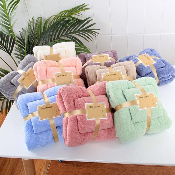 

towel bath set coral beach gift thickened soft water absorbent mother