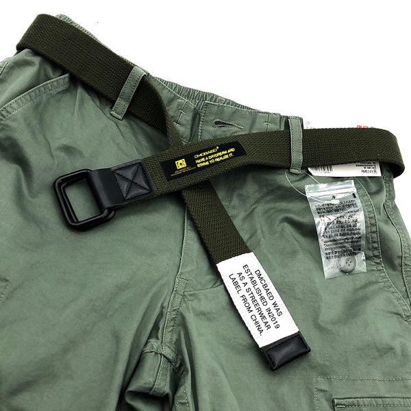 

dmd tooling belt double ring buckle fashion youth personality men's korean jeans with versatile student waist rope, Black;brown