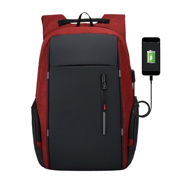

backpack 15.6 inch men usb charging waterproof laptravel oxford women pack male business bag computer notebook backpacks