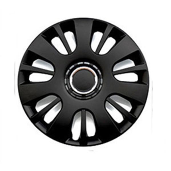 Рулевое колесо покрывает пластиковую хромированную машинную пушистую крышку Universal All Black 14 -дюймовый кольцо Hubcap