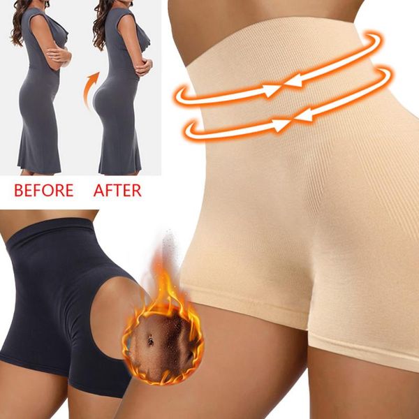 

womens shapewear seamless briefs bulifter high waist body shaper control panties hips lift up slimming underwear women's shapers, Black;white