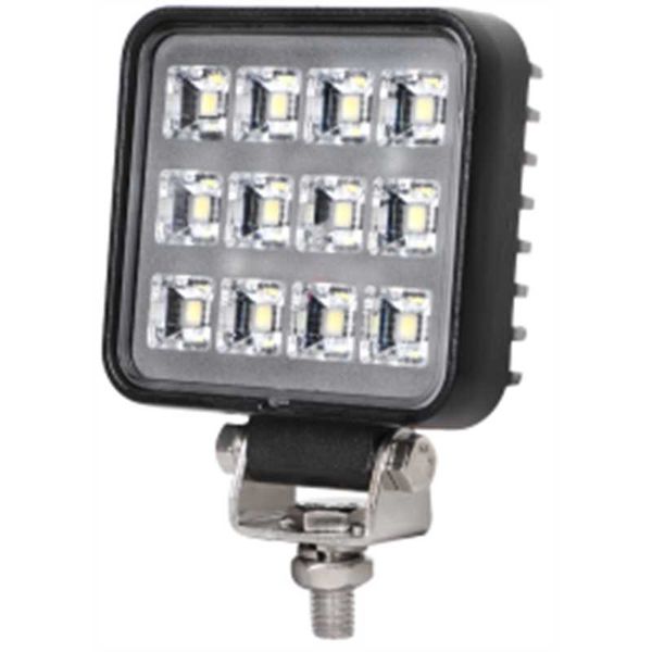 

working light led work 12w square flood spot offroad 6000k super bright white waterproof tractor headlight for car suv truck