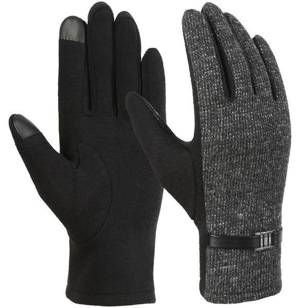 Luvas sem dedos Vbiger Quente Inverno Flexível Touch Screen Casual Esportes Ao Ar Livre Anti-Slip Texting Mittens para mulheres